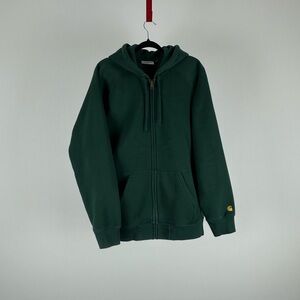 Carhartt Zip-Up Hoodie Green XL  Excellent Condition Men’s Full Zip Sweatshirt